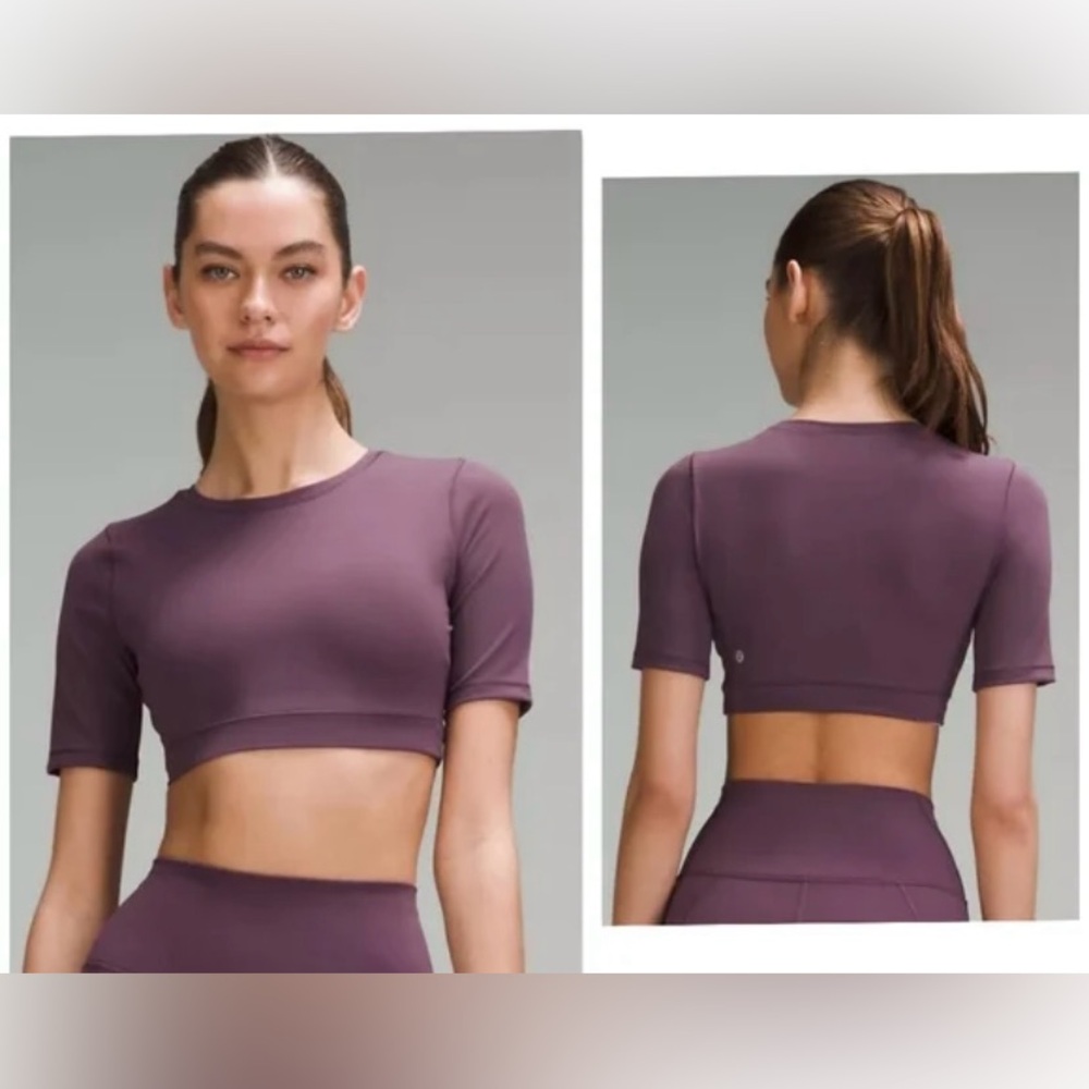 Lululemon Wunder Train Super Cropped T shirt size 6
